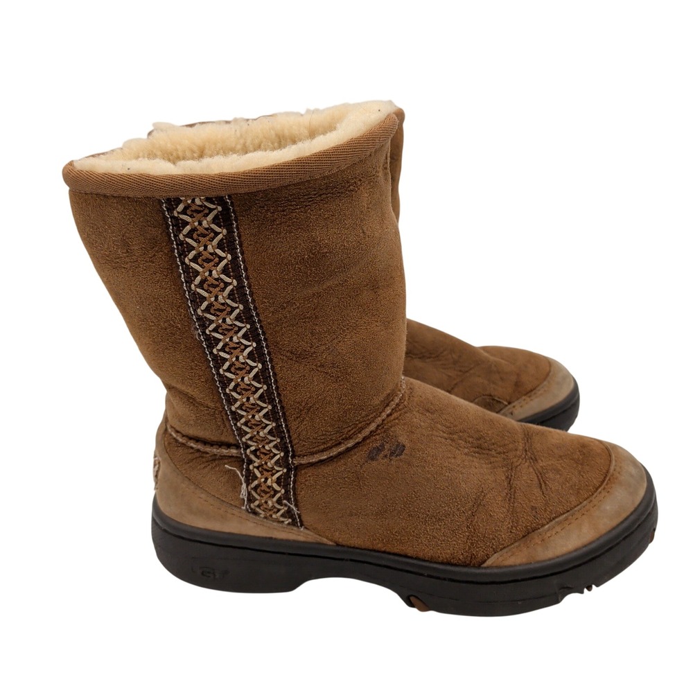 UGG Australia Ultimate Tas 5212 Chestnut Brown Sheepskin Boots Womens 6